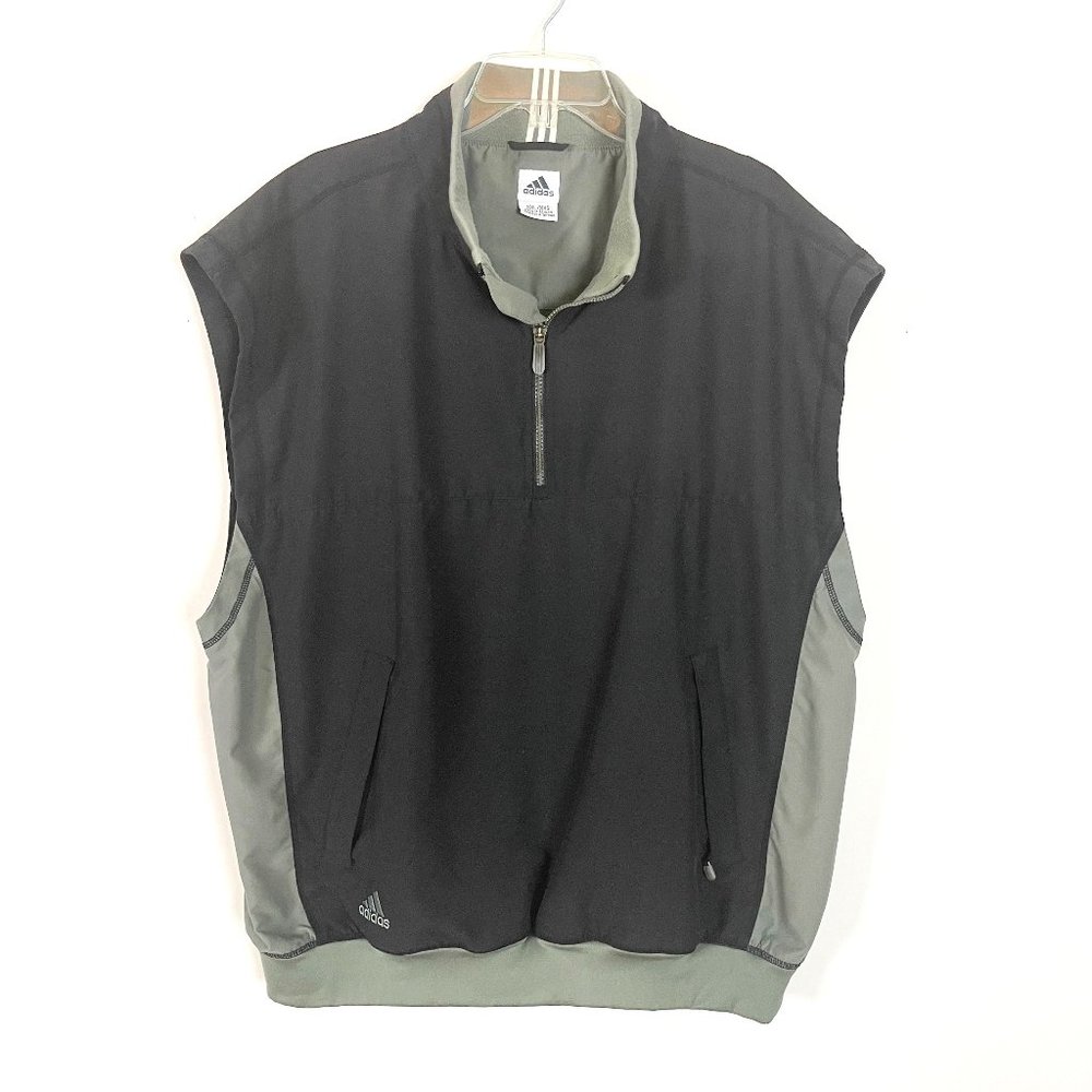 Adidas Men's Sleeveless 1/4 Zip Pullover Athletic Vest Size XXL